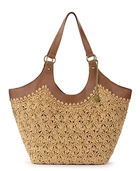The Sak Roma Straw Small Shopper Tote Bag