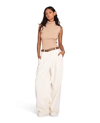 Belle & Bloom Women's Equation Sleeveless Turtle Neck Knit