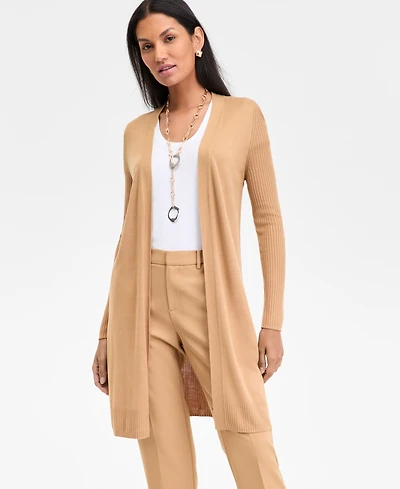 I.n.c. International Concepts Women's Open-Front Duster, Created for Macy's