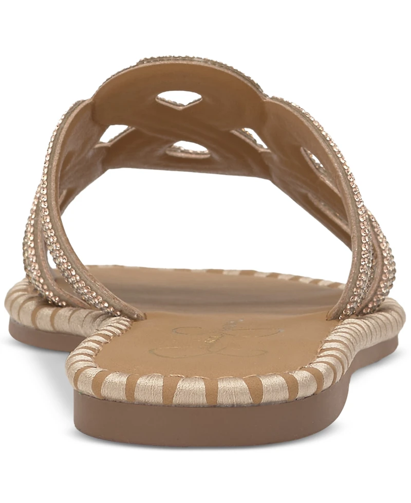 Jessica Simpson Women's Bria Rhinestone Slide Sandals