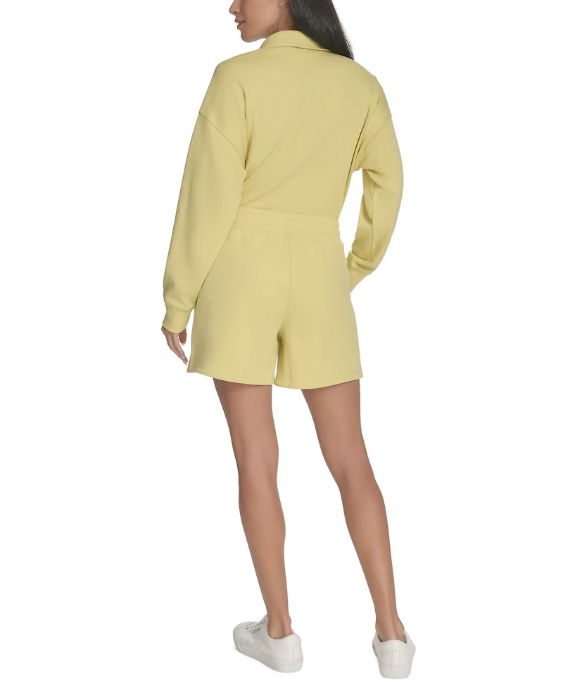 Calvin Klein Women's Smocked Waistband Midi Shorts