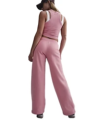 Nike Sportswear Women's Club Fleece Mid-Rise Wide-Leg Logo Pants