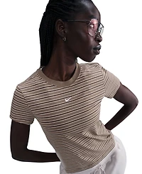 Nike Sportswear Women's Chill Knit Slim Striped T-Shirt