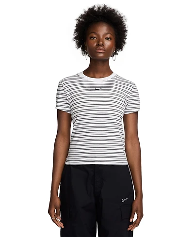 Nike Sportswear Women's Chill Knit Slim Striped T-Shirt