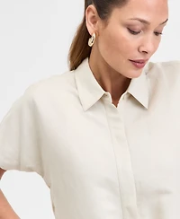 I.n.c. International Concepts Women's Tie-Front Blouse