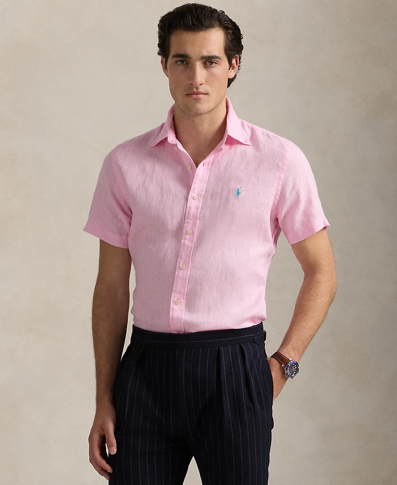 Polo Ralph Lauren Men's Short-Sleeve Linen Button-Up