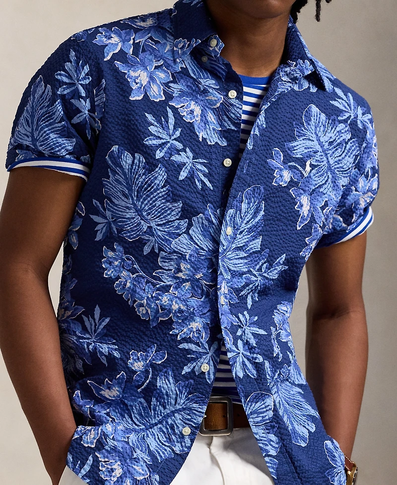 Polo Ralph Lauren Men's Classic-Fit Tropical Seersucker Shirt
