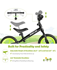 Kids No Pedal Balance Bike Adjustable Ages 30 Months to 5 Years