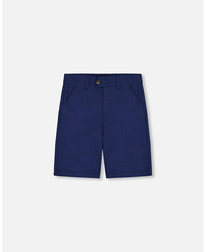 Deux par Toddler Boys Slant Pocket Bermuda Shorts Navy Blue - Toddler|Child