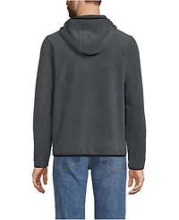 Lands' End Men's Anyweather Fleece Hooded Full Zip Jacket
