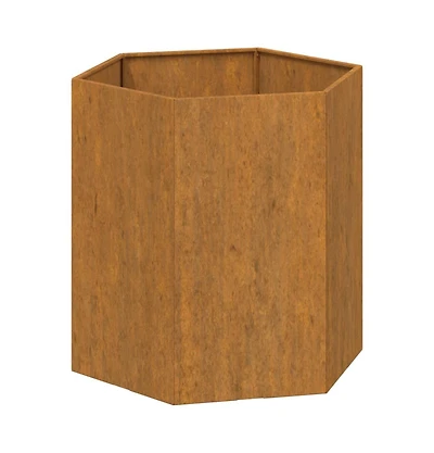 Planter Rusty 15.7"x15.7"x17.7" Corten Steel