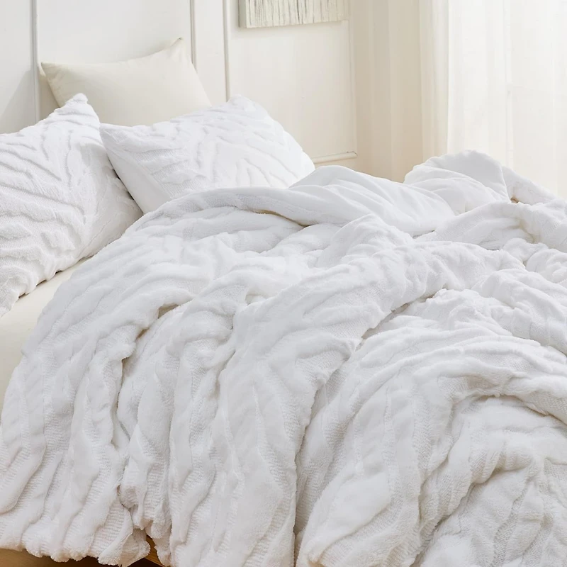 Tiger Plush - Coma Inducer Oversized Comforter Set - White