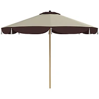 Outsunny 9FT Patio Umbrella Parasol, Upf 50+ Outdoor Umbrella,
