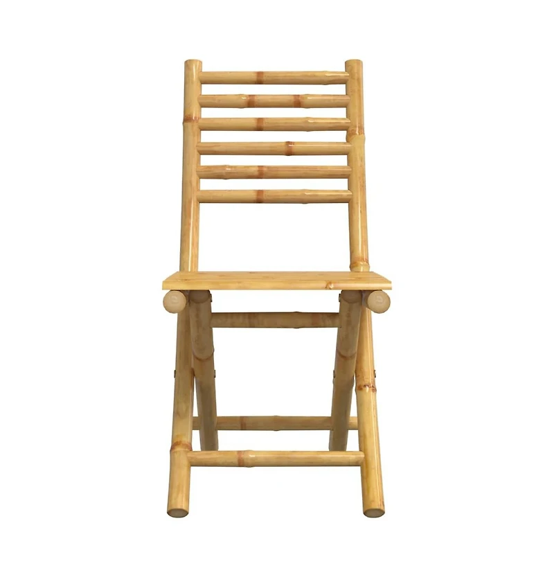 Folding Patio Chairs 2 pcs 16.9"x21.3"x34.6" Bamboo
