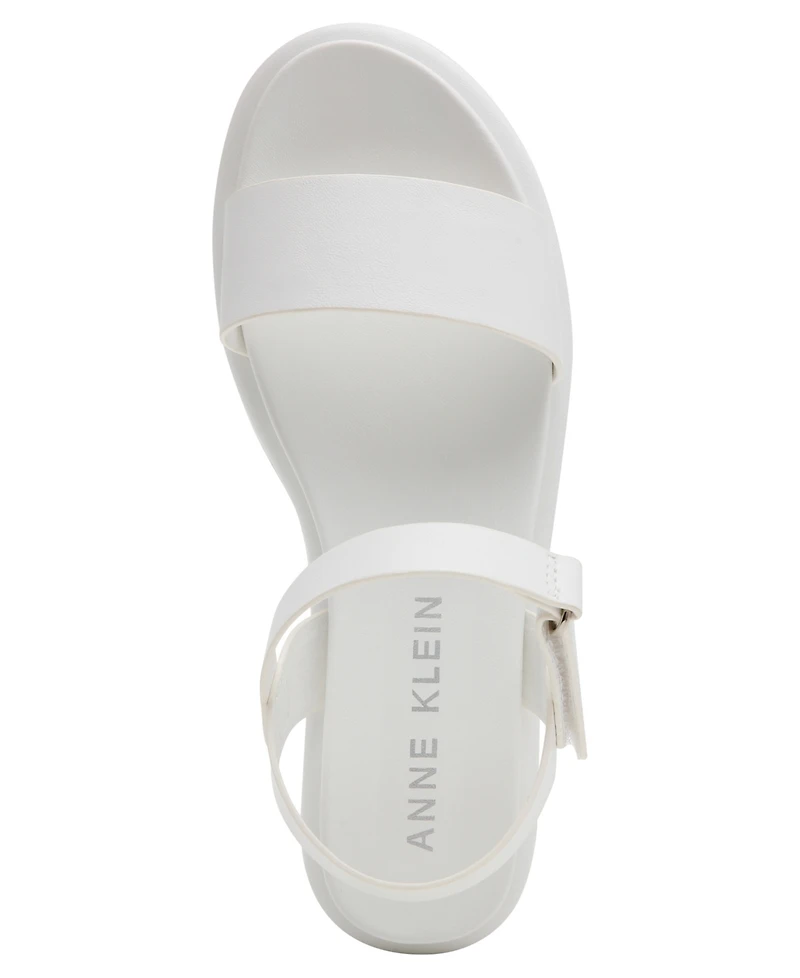 Anne Klein Women's Elani Round Toe Footbed Sandals