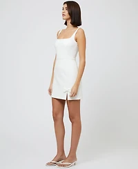 French Connection Women's Whisper Bow-Trim Strappy Mini Dress