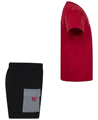 Jordan Little Boys 2-Piece 23 Flight Utility Shorts and T-Shirt Set
