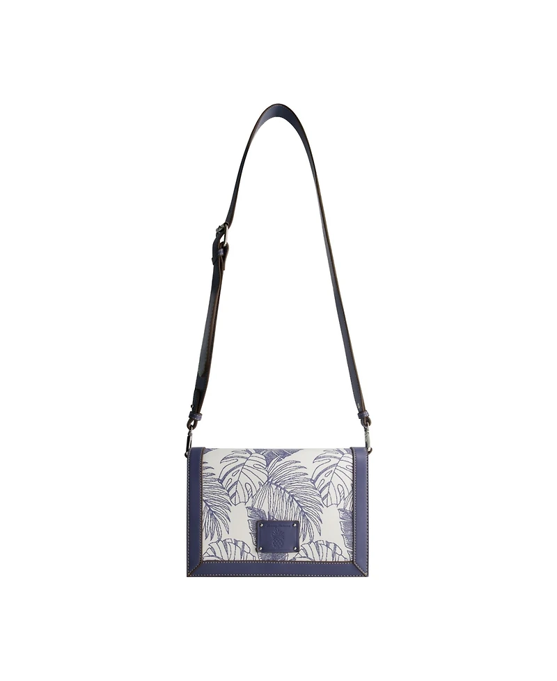 Tommy Bahama Graphic Leaf Print City Messenger Bag