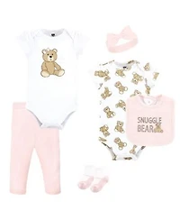 Hudson Baby Baby Girls 6pc Layette Set
