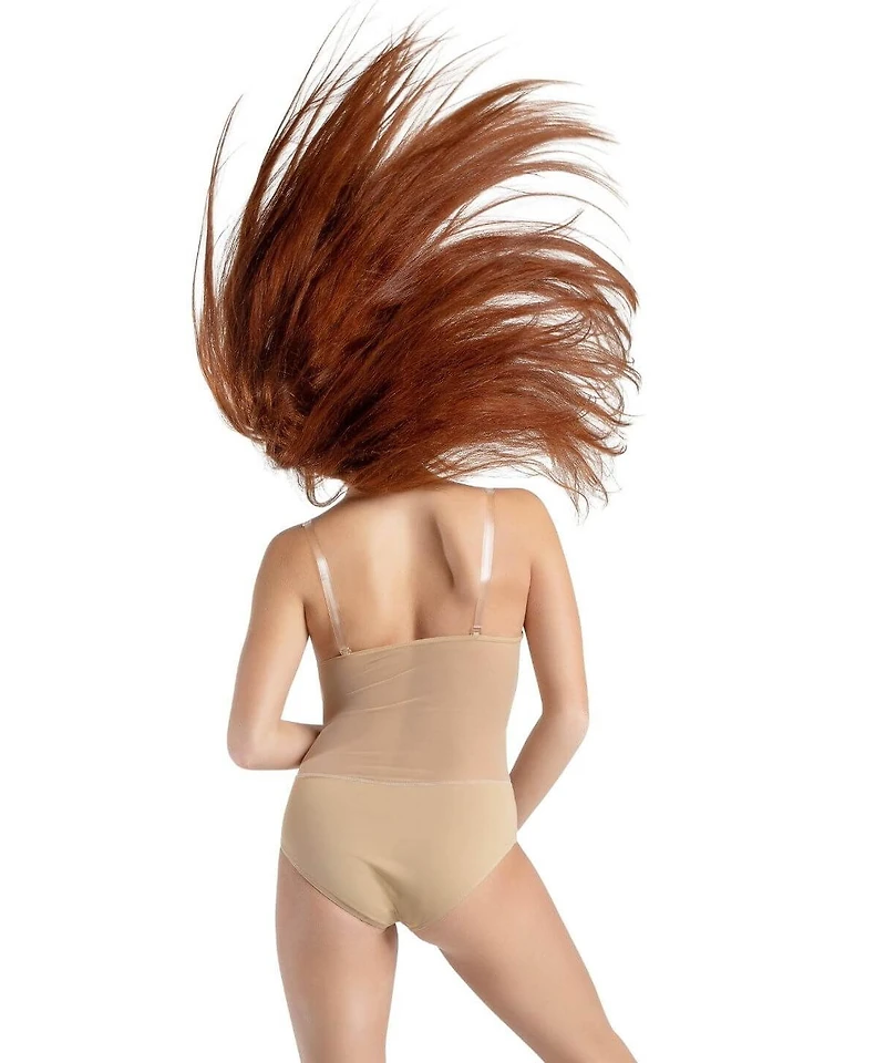 Capezio Girls Plunge Neck Mesh Midriff Leotard