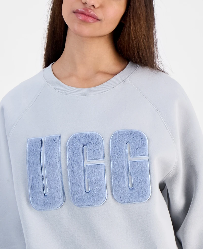 Ugg Women's The Madeline Fuzzy-Logo Crewneck Sweatshirt