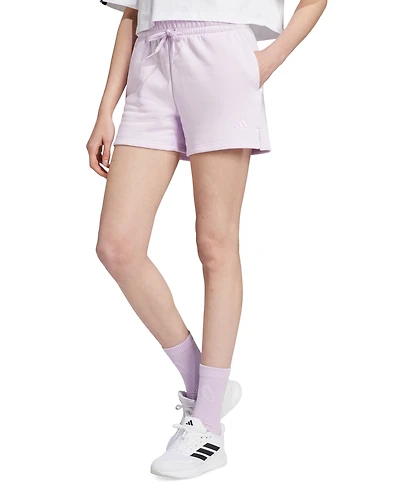 adidas Women's Essentials Small Logo Terry Shorts