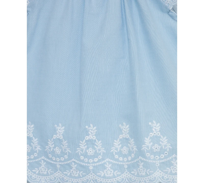 Little Me Baby Girls 3-Pc. Cotton Eyelet Tunic, Shorts & Headband Set