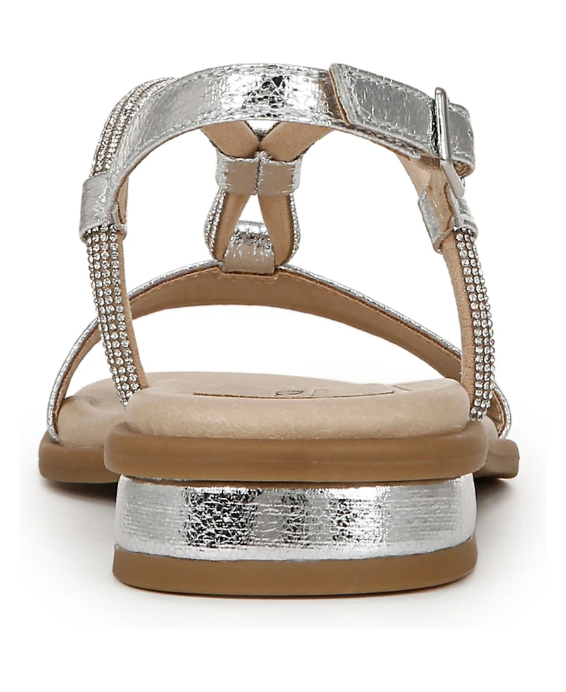 LifeStride Women's Radiant Square Open Toe Slingback Dress Sandals