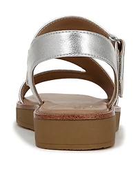 LifeStride Women's Waverly Round Open Toe Strappy Platform Sandals