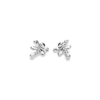 UNOde50 Sterling Silver Plated Dragonfly Earrings