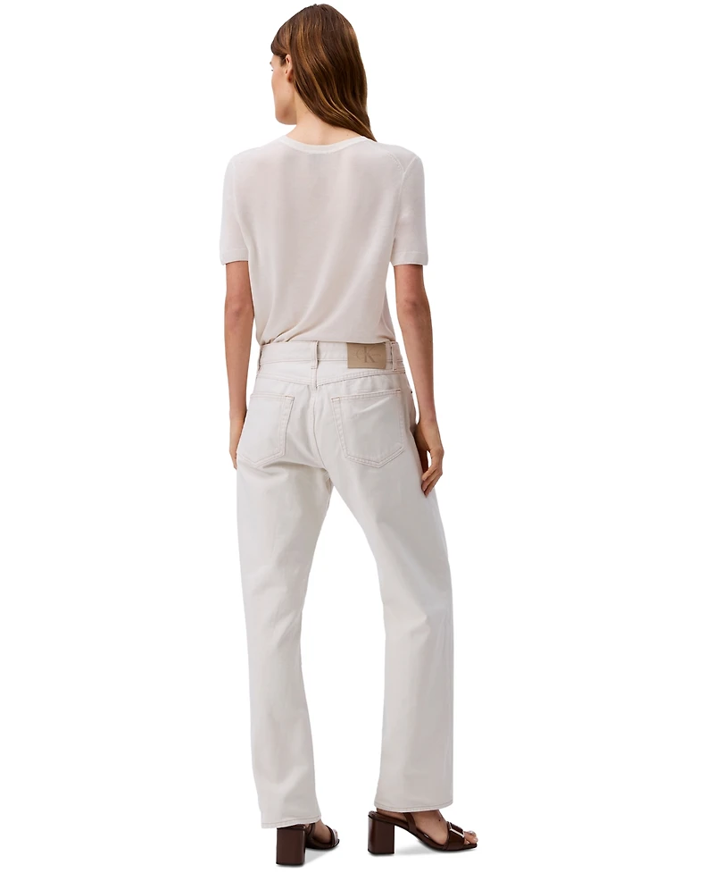 Calvin Klein Jeans Women's 90s Straight-Leg Rigid Jeans