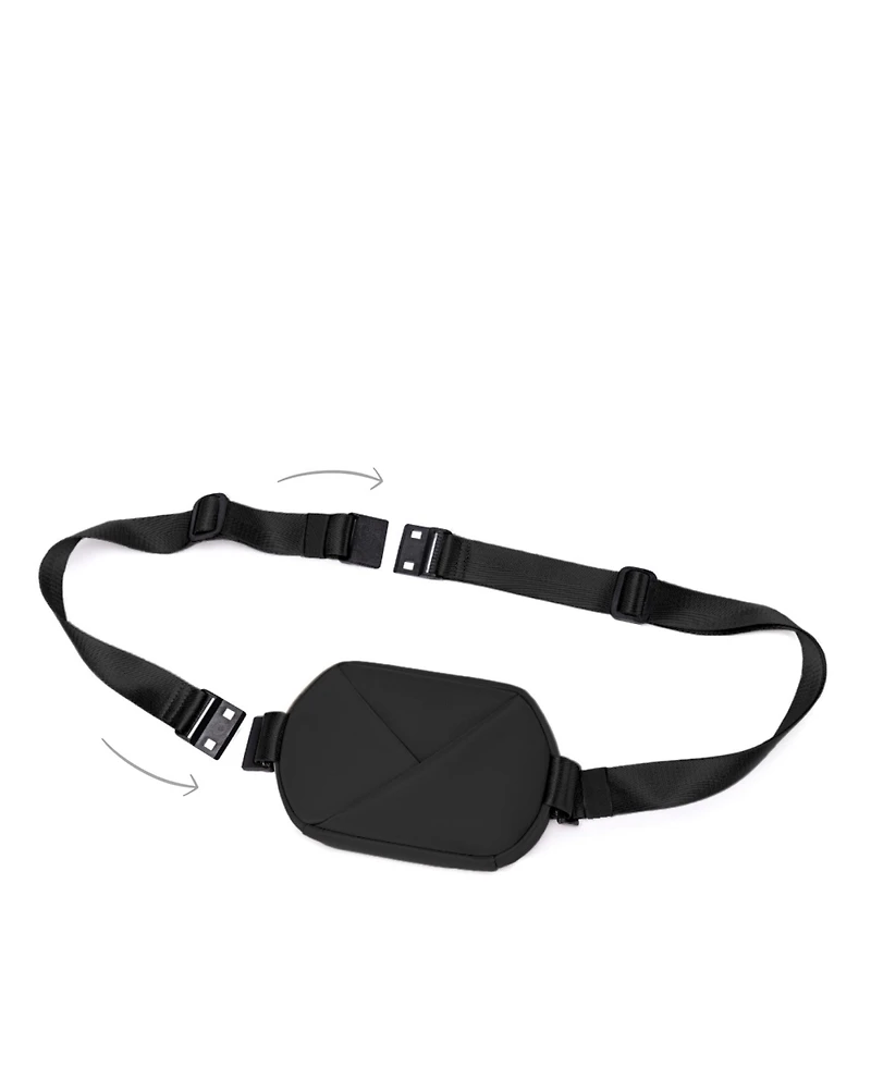 Origami Sling Belt Bag With Extender Strap