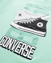 Converse Big Boys Retro Front Back Sneaker T-shirt