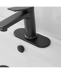 Single Hole Single-Handle Bathroom Faucet in Matte Black