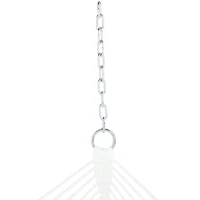 Outdoor 2-Person Quilted Fabric Hammock with Spreader Bars and Freestanding Stand