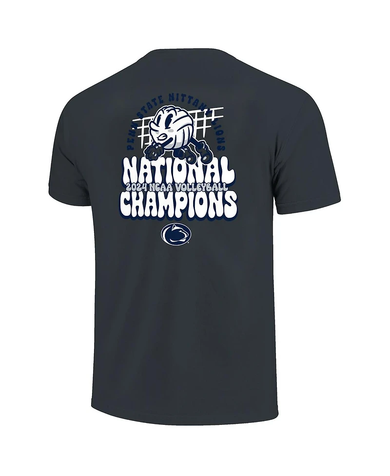 Image One Men's Denim Penn State Nittany Lions 2024 Ncaa Women's Volleyball National Champions Dig Comfort Colors T-Shirt