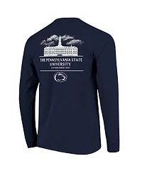 Image One Men's Navy Penn State Nittany Lions Comfort Colors Campus Nights Long Sleeve T-Shirt