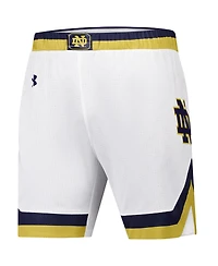 Under Armour Men's White Notre Dame Fighting Irish Replica Basketball Shorts
