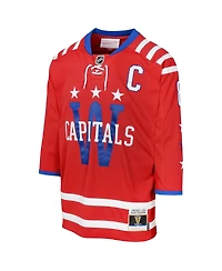 Mitchell & Ness Big Boys and Girls Alexander Ovechkin Red Washington Capitals 2015 Blue Line Player Jersey