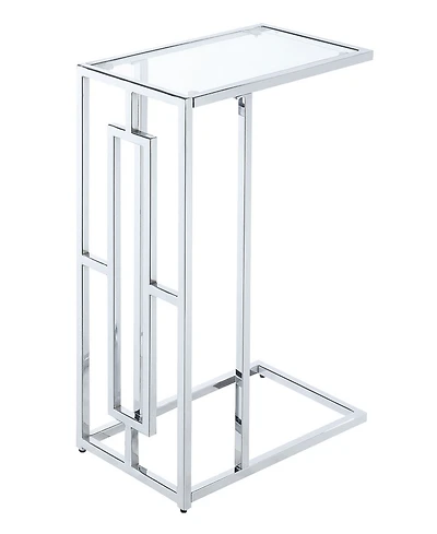 Convenience Concepts Town Square Chrome C End Table