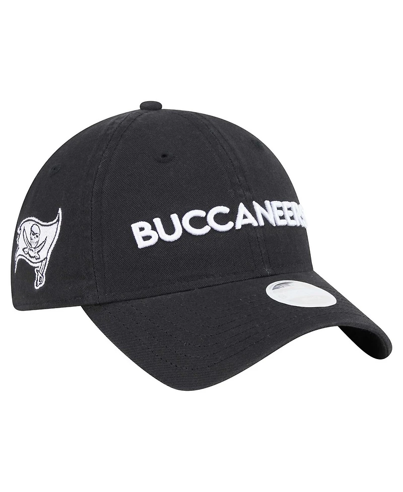 New Era Women's Black Tampa Bay Buccaneers Cece 9TWENTY Adjustable Hat