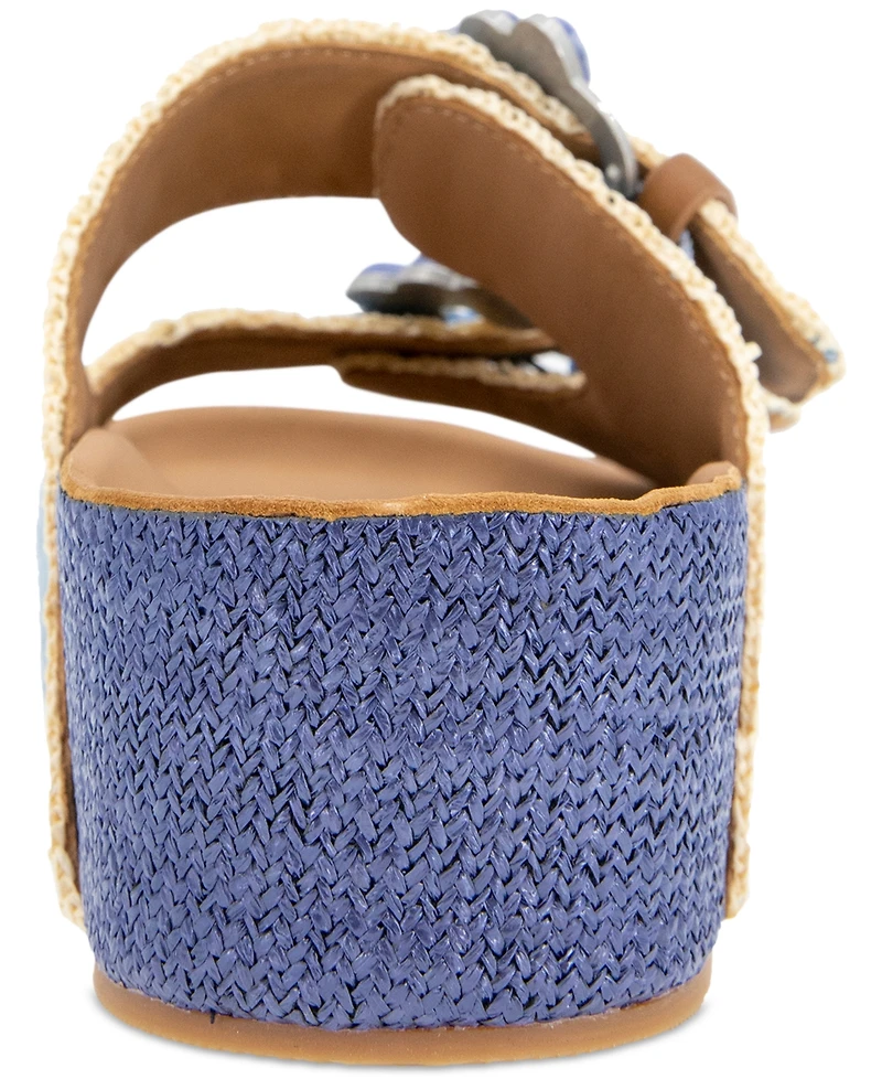 Gentle Souls Women's Kendall Buckled Platform Sandals