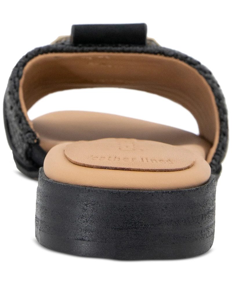 Gentle Souls Women's Hudson Mixed-Media Flat Sandals