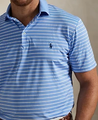 Polo Ralph Lauren Men's Big & Tall Airflow Stretch Striped Performance Polo Shirt