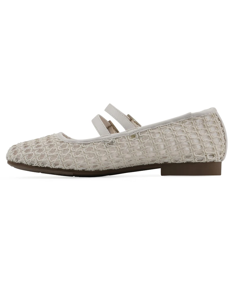 Cliffs by White Mountain Women's Besnik Mary Jane Round Toe Flats