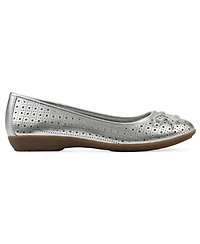 Cliffs by White Mountain Women's Cheryl Ballet Round Toe Flats