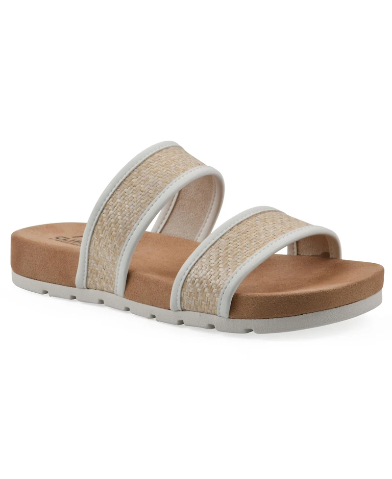 Cliffs by White Mountain Women's Tropical Slide Slip-On Sandals