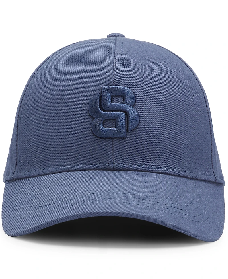 Boss by Hugo Boss Men's Double B Monogram Cotton Twill Cap