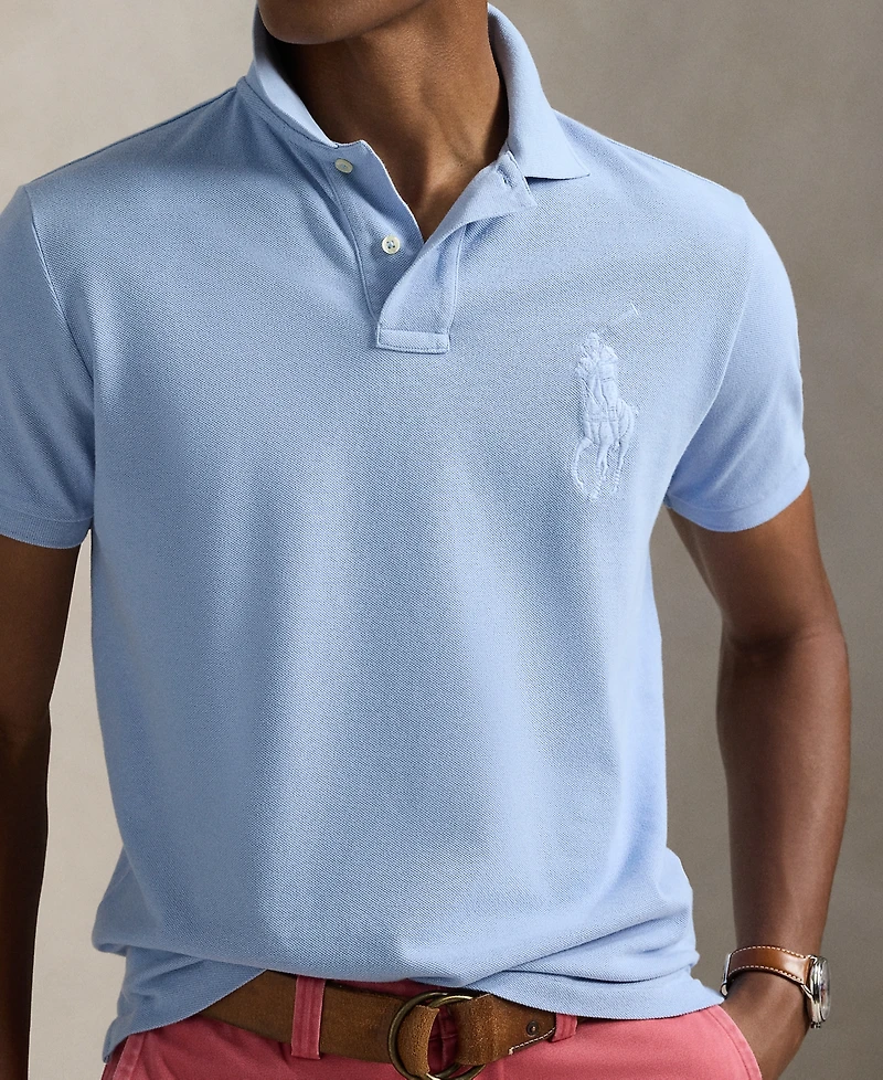 Polo Ralph Lauren Men's Custom Slim Fit Big Pony Mesh Shirt