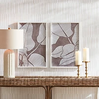 Palm Leaf Prints Set of 2